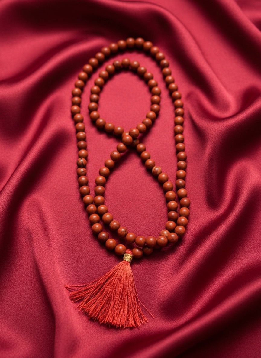 Evaarah - Energised🔥 Red Jasper Mala – Rooted Strength, Vitality & Endurance